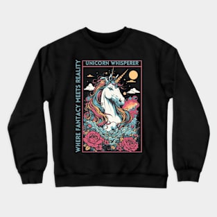 The unicorn whispers design Crewneck Sweatshirt